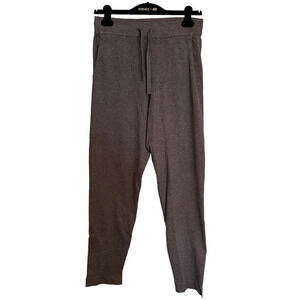 H&M‎ Basics Grey  Purple Split Hem Lounge Pants Soft Comfortable Loungewear EUC